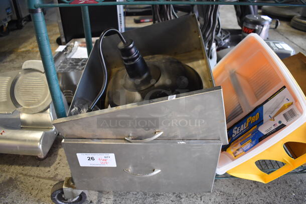 ALL ONE MONEY! Tier Lot of Various Items Including Metal Drawers - Image 4 of 4