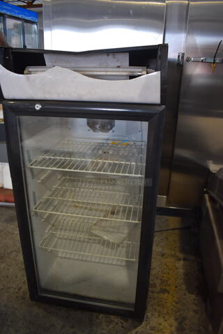 SC96 Metal Commercial Mini Cooler Merchandiser. 110-120 Volts, 1 Phase. 19x18x39. Tested and Working!