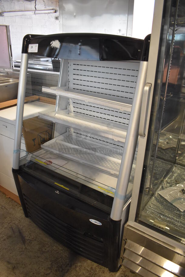 KoolMore CDAU-13C Metal Commercial Open Grab N Go Merchandiser. 36x30x60. Tested and Powers On But Does Not Get Cold