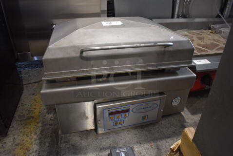 Sipromac 450T Metal Commercial Countertop Chamber Vacuum Sealer. 115 Volts, 1 Phase. 32x24x16. Tested and Does Not Power On