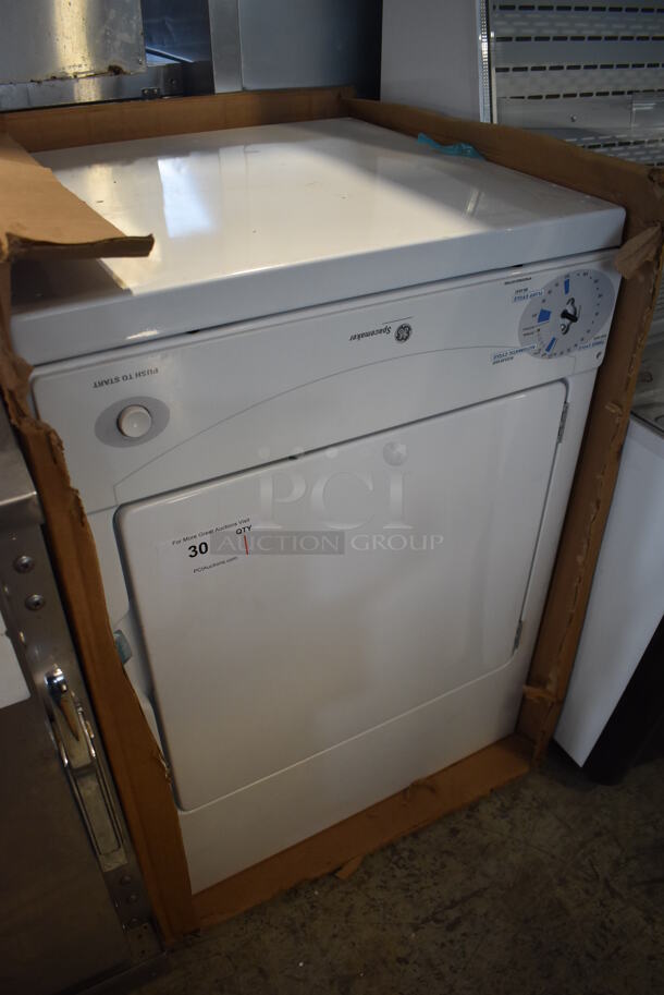 General Electric GE DSKS333EC5WW Spacemaker Metal Front Load Dryer. 120 Volts, 1 Phase. 24x22x33 - Image 2 of 7