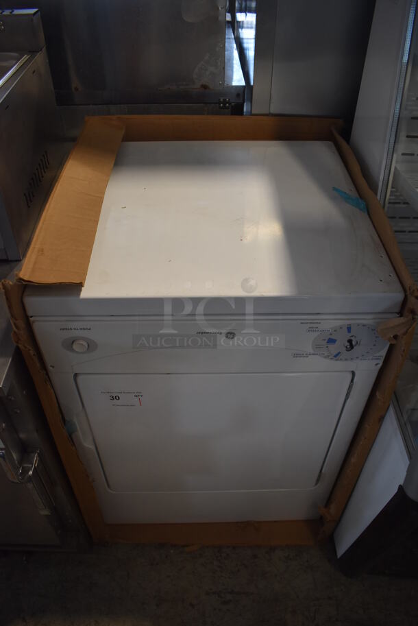 General Electric GE DSKS333EC5WW Spacemaker Metal Front Load Dryer. 120 Volts, 1 Phase. 24x22x33 - Image 7 of 7