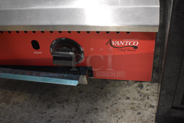 BRAND NEW SCRATCH AND DENT! Avantco 177CAG Stainless Steel Commercial Countertop Gas Powered Flat Top Griddle. 48x30x12 - Image 3 of 5