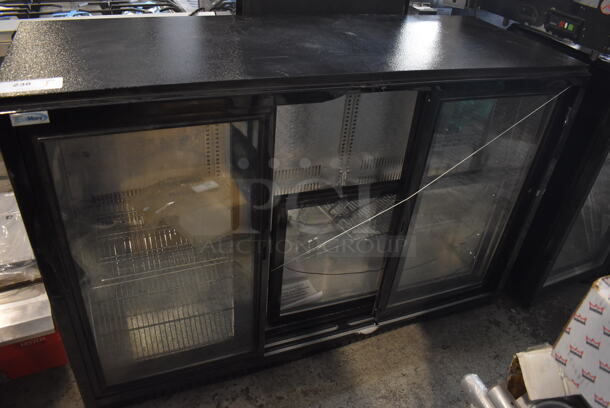 BRAND NEW SCRATCH AND DENT! KoolMore BC-3DSL-BK Metal Commercial Undercounter 3 Door Back Bar Cooler Merchandiser. 115 Volts, 1 Phase. 54x20x36. Cannot Test Due To Missing Power Cord - Image 1 of 8