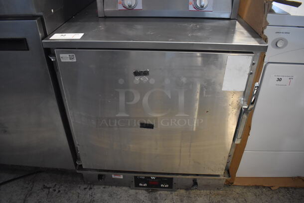 Winston CVap B Series Stainless Steel Commercial Single Door Undercounter Warming Cabinet. 27.5x32.5x30.5. Tested and Working! - Image 1 of 5