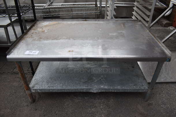 Stainless Steel Equipment Stand w/ Metal Under Shelf. 49x31x23.5