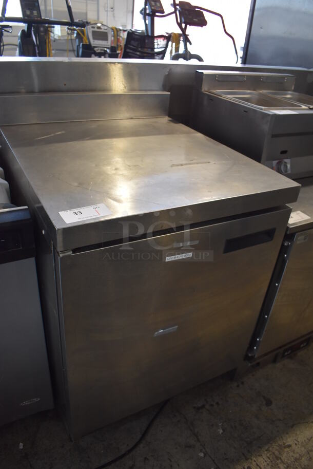 2014 Delfield ST4427N-DHL Stainless Steel Commercial Single Door Work Top Cooler on Commercial Casters. 115 Volts, 1 Phase. 27x32x40. Tested and Powers On But Does Not Get Cold - Image 3 of 7