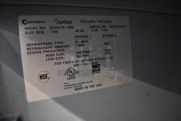 2014 Delfield ST4427N-DHL Stainless Steel Commercial Single Door Work Top Cooler on Commercial Casters. 115 Volts, 1 Phase. 27x32x40. Tested and Powers On But Does Not Get Cold - Image 7 of 7