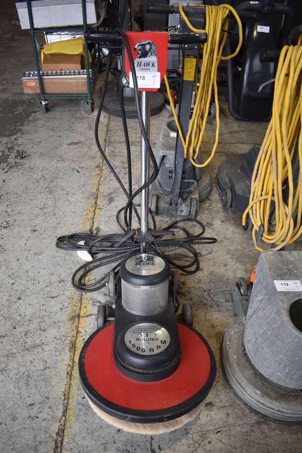 Hawk HP1520-HSB Commercial Floor Buffer. 115 Volts, 1 Phase. 21x30x48. Tested and Working!