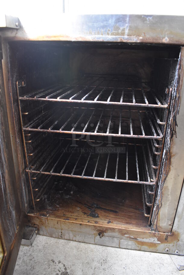 Lang Stainless Steel Commercial Electric Powered Half Size Convection Oven w/ View Through Door and Metal Oven Racks. 250 Volts, 1 Phase. 30x26x26 - Image 6 of 6