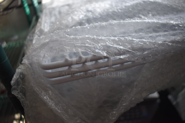 ALL ONE MONEY! Lot of White Poly Coated Racks. 24x26 - Image 3 of 4