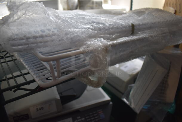 ALL ONE MONEY! Lot of White Poly Coated Racks. 24x26 - Image 4 of 4