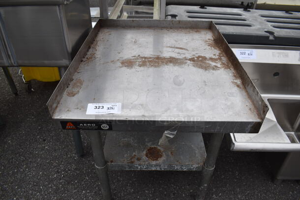 Stainless Steel Commercial Equipment Stand w/ Metal Under Shelf. 24x30x26.5