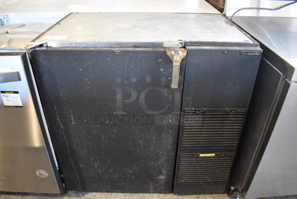 Glastender BB36-R1-BN(L) Stainless Steel Commercial Single Door Undercounter Cooler. 120 Volts, 1 Phase. 37x24x35. Tested and Working! - Image 1 of 5