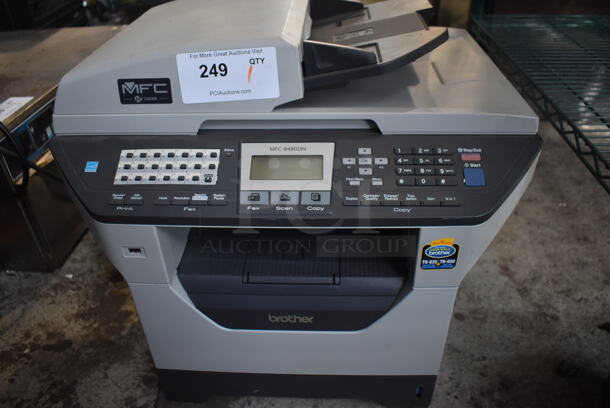 Brother MFC-8480DN Metal Countertop Copier Printer Fax Machine. 