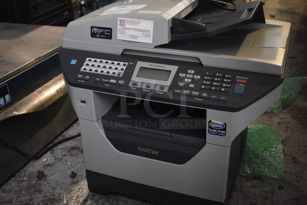 Brother MFC-8480DN Metal Countertop Copier Printer Fax Machine.  - Image 2 of 6