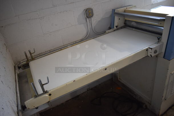 Tendicinghia Metal Commercial Floor Style Reversible Dough Sheeter. 250 Volts, 1 Phase. 113x38x48 - Image 3 of 9