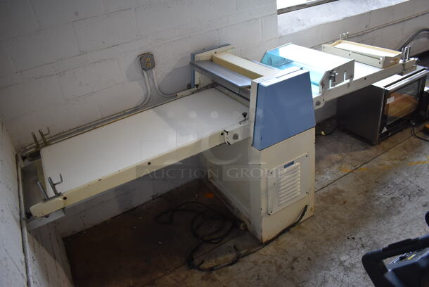 Tendicinghia Metal Commercial Floor Style Reversible Dough Sheeter. 250 Volts, 1 Phase. 113x38x48 - Image 5 of 9