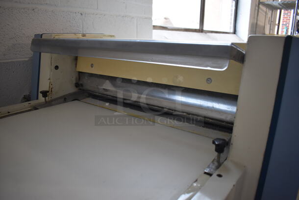 Tendicinghia Metal Commercial Floor Style Reversible Dough Sheeter. 250 Volts, 1 Phase. 113x38x48 - Image 8 of 9