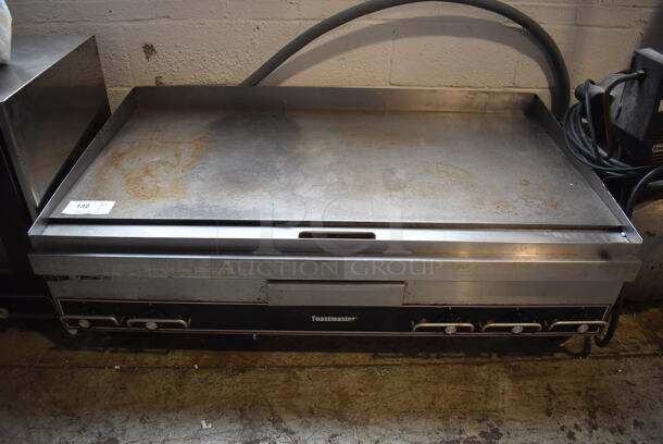 Toastmaster Stainless Steel Commercial Countertop Electric Powered Flat Top Griddle. 240 Volts, 3 Phase. 48x28x16.5