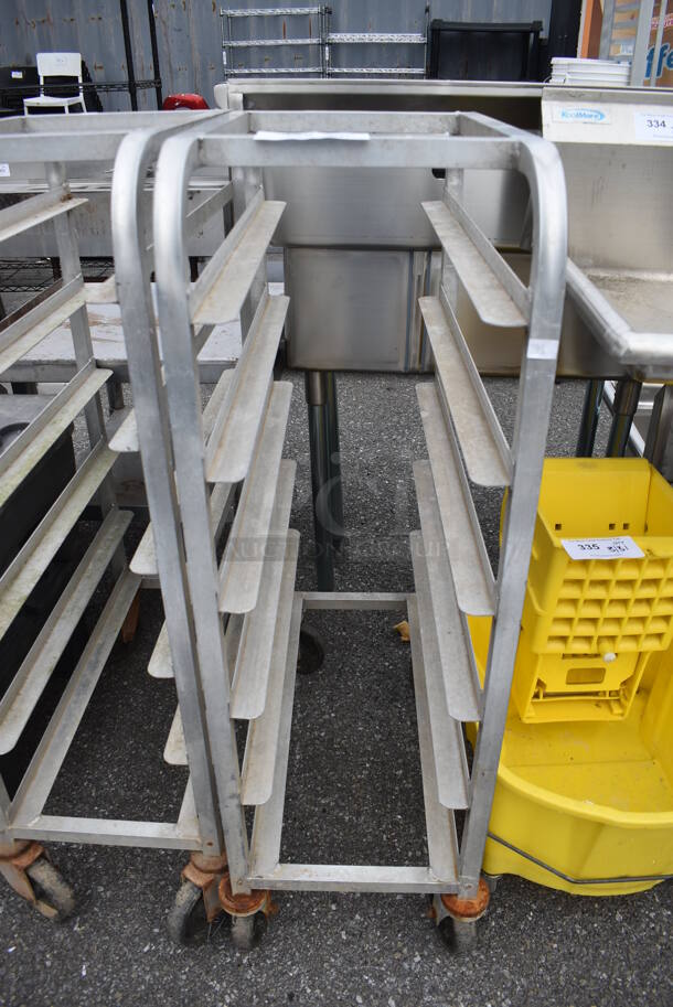Metal Commercial Transport Rack on Commercial Casters. 13x26x44