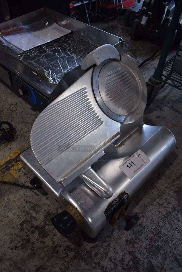 Stainless Steel Commercial Countertop Meat Slicer w/ Blade Sharpener. Does Not Have Arm or Carriage. 115 Volts, 1 Phase. 19x17x15. Cannot Test Due To Cut Power Cord - Image 2 of 6