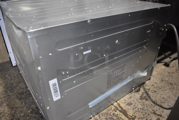 BRAND NEW SCRATCH AND DENT! Stainless Steel Drawer Style Microwave Oven. See Pictures For Glass Damage. 115 Volts, 1 Phase. 24x25x16 - Image 6 of 7