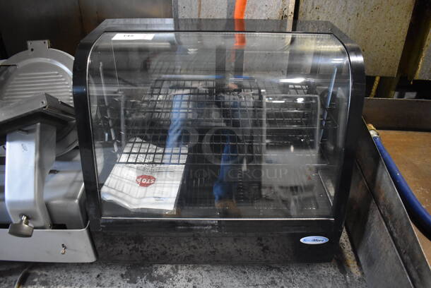 BRAND NEW SCRATCH AND DENT! KoolMore CDC-3C-BK Metal Commercial Countertop Display Case Merchandiser. 110-120 Volts, 1 Phase. 27x18x26.5. Tested and Powers On But Does Not Get Cold