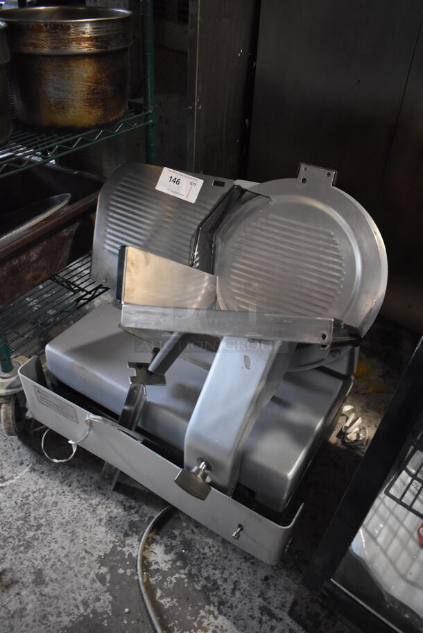 Stainless Steel Commercial Countertop Automatic Meat Slicer. 115 Volts, 1 Phase. 29x20x25. Tested and Does Not Power On - Image 3 of 7