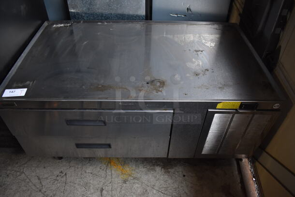 LATE MODEL! Delfield Stainless Steel Commercial 2 Drawer Chef Base on Commercial Casters. 115 Volts, 1 Phase. 52x31x26. Tested and Working! - Image 5 of 5