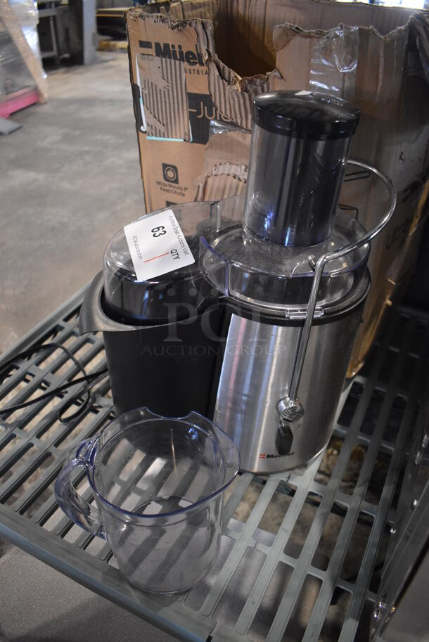 BRAND NEW SCRATCH AND DENT! Mueller Stainless Steel Countertop Juicer. 115 Volts, 1 Phase. 8x12x16. Tested and Working! - Image 3 of 4