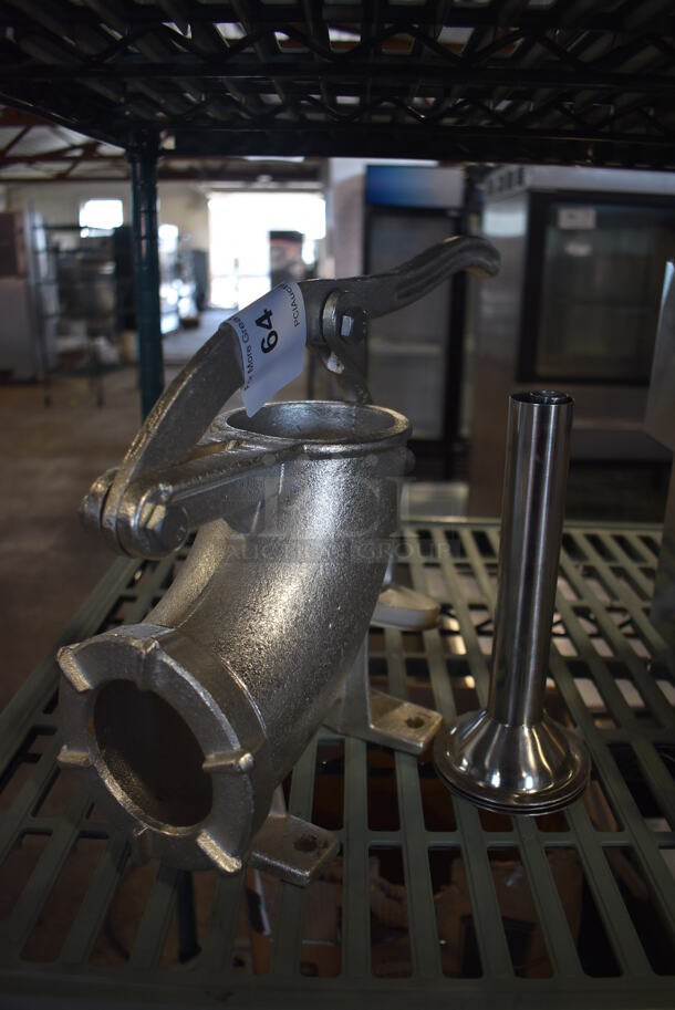 Metal Countertop Sausage Stuffer. 6x17x11 - Image 2 of 5