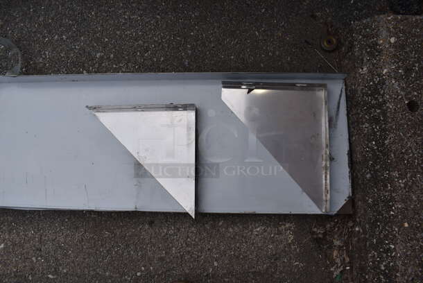 BRAND NEW SCRATCH AND DENT! KoolMore Stainless Steel Shelf w/ 2 Wall Mount Brackets. 60x12x3 - Image 2 of 3