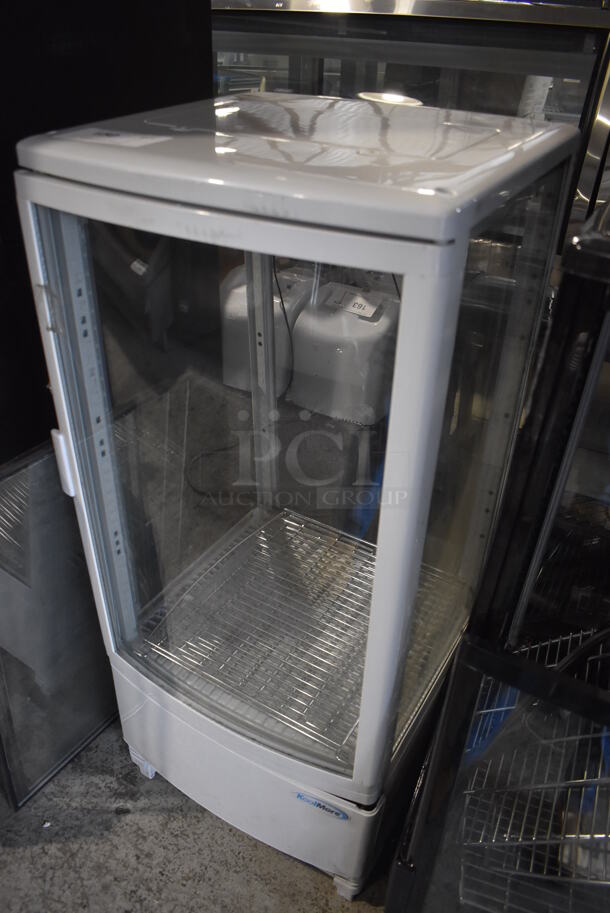 BRAND NEW SCRATCH AND DENT! KoolMore Metal Countertop Display Case Merchandiser w/ Metal Oven Racks. Missing 2 Glass Panes. 17x16x39. Tested and Powers On But Does Not Get Cold - Image 2 of 6