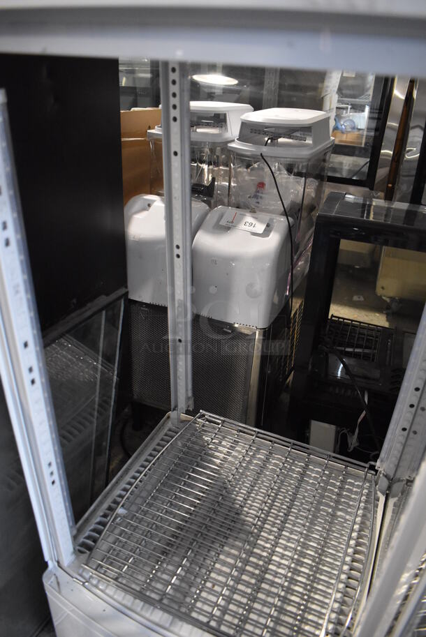 BRAND NEW SCRATCH AND DENT! KoolMore Metal Countertop Display Case Merchandiser w/ Metal Oven Racks. Missing 2 Glass Panes. 17x16x39. Tested and Powers On But Does Not Get Cold - Image 5 of 6