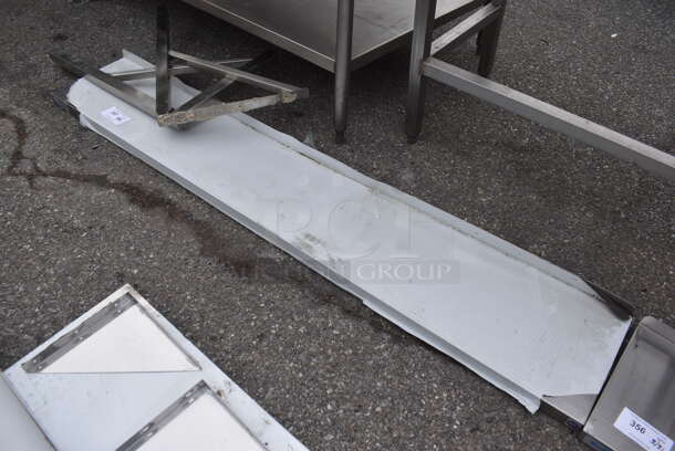 BRAND NEW SCRATCH AND DENT! KoolMore Stainless Steel Shelf w/ 2 Wall Mount Brackets. 72x12x3, 30x1.5x18 - Image 3 of 3