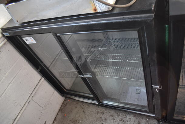 BRAND NEW SCRATCH AND DENT! KoolMore Metal Commercial 2 Door Undercounter Back Bar Cooler Merchandiser. 115 Volts, 1 Phase. 36x21x36. Tested and Powers On But Does Not Get Cold