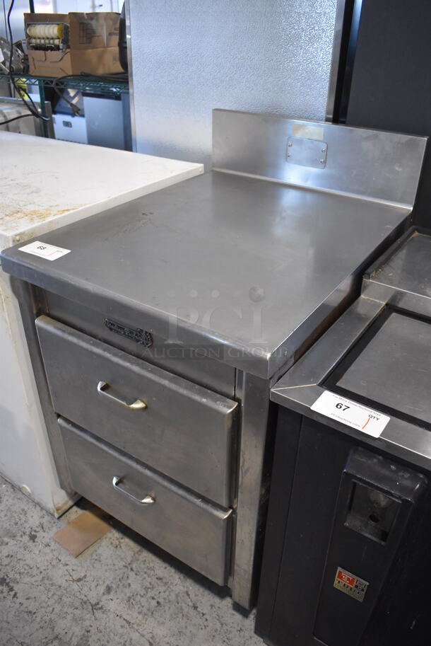 Sterling Stainless Steel Counter w/ Back Splash and 2 Drawers. 24x31x42 - Image 2 of 6
