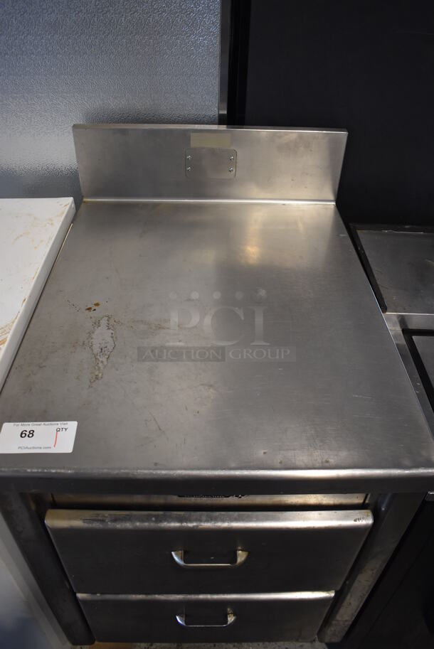 Sterling Stainless Steel Counter w/ Back Splash and 2 Drawers. 24x31x42 - Image 3 of 6