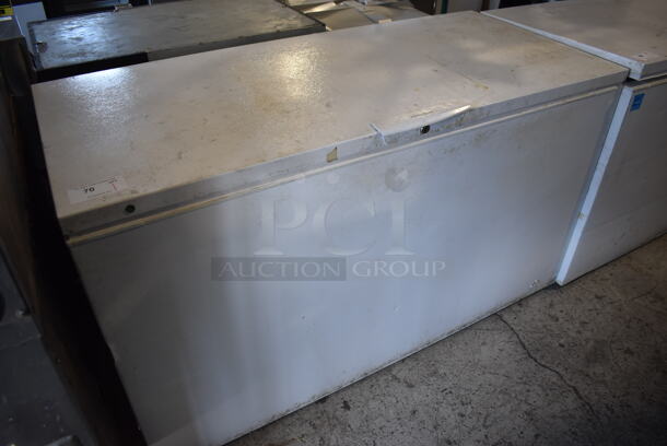 Frigidaire Metal Chest Freezer. 61.5x29x36. Tested and Working! - Image 1 of 5