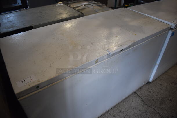 Frigidaire Metal Chest Freezer. 61.5x29x36. Tested and Working! - Image 2 of 5