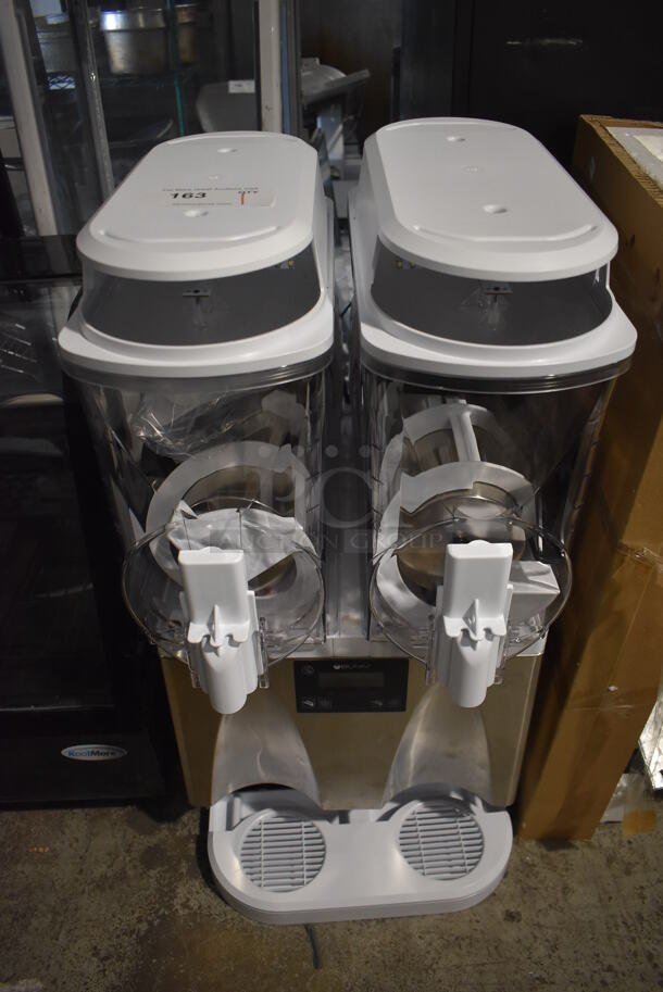 BRAND NEW! 2020 Bunn ULTRA-2 Stainless Steel Commercial Countertop 2 Hopper Slushie Machine. 120 Volts, 1 Phase. 16x24x33.5. Tested and Working!