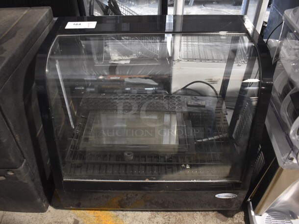 BRAND NEW SCRATCH AND DENT! KoolMore Metal Commercial Countertop Display Case Merchandiser. 27x17x28. Tested and Does Not Power On