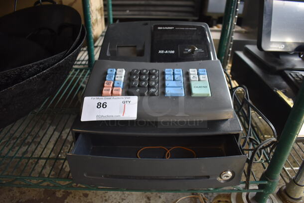 Sharp XE-A106 Countertop Electronic Cash Register. 13x11x12