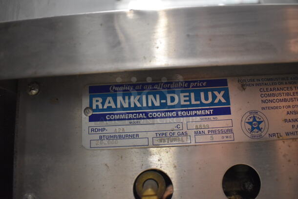 Rankin-Delux RDHP-424 Stainless Steel Commercial Countertop Natural Gas Powered 4 Burner Range. 20,000 BTU. 24x27x11 - Image 5 of 5