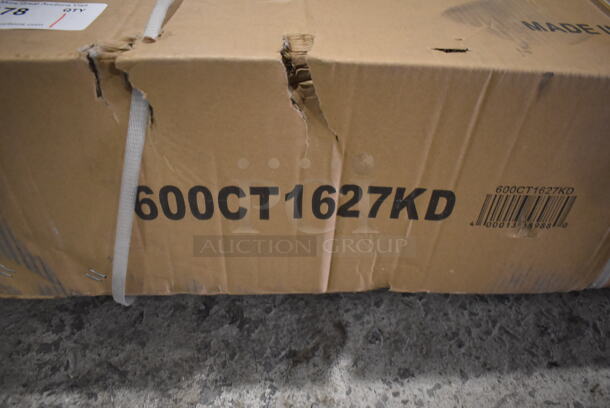 BRAND NEW IN BOX! Regency 600CT1627KD 16" x 27" Three Shelf 20 Gauge 430 Stainless Steel Utility Cart - Image 4 of 4