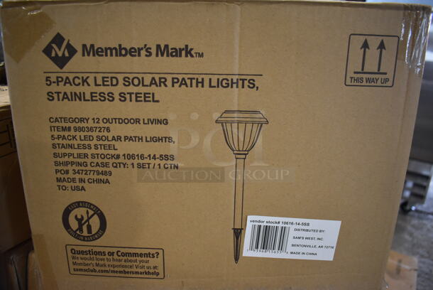 30 Boxes of 5 BRAND NEW! Member's Mark 980367276 Solar Path Lights. 30 Times Your Bid! - Image 2 of 3