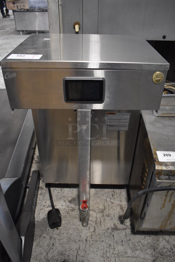 LATE MODEL! Curtis G4TP2T10A3100 Stainless Steel Commercial Countertop Dual Coffee Machine w/ Hot Water Dispenser. 220 Volts, 1 Phase. 20x20x36 - Image 1 of 5