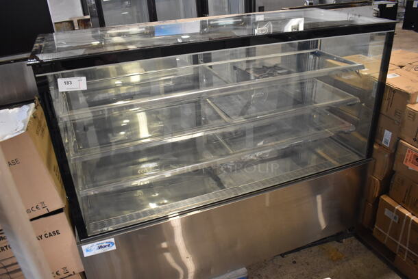 BRAND NEW SCRATCH AND DENT! KoolMore Stainless Steel Commercial Floor Style Display Case Merchandiser. 70x29x61. Cannot Test Due To Cut Power Cord - Image 2 of 5