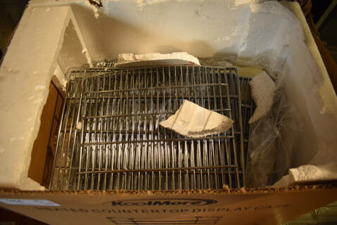 ALL ONE MONEY! Lot of Pieces to KoolMore HDC-1.5C Stainless Steel Commercial Heated Display Case Merchandiser. 